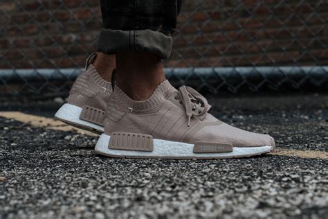 adidas nmd_r1 primeknit sneaker für herren beige|NMD r1 primeknit white.